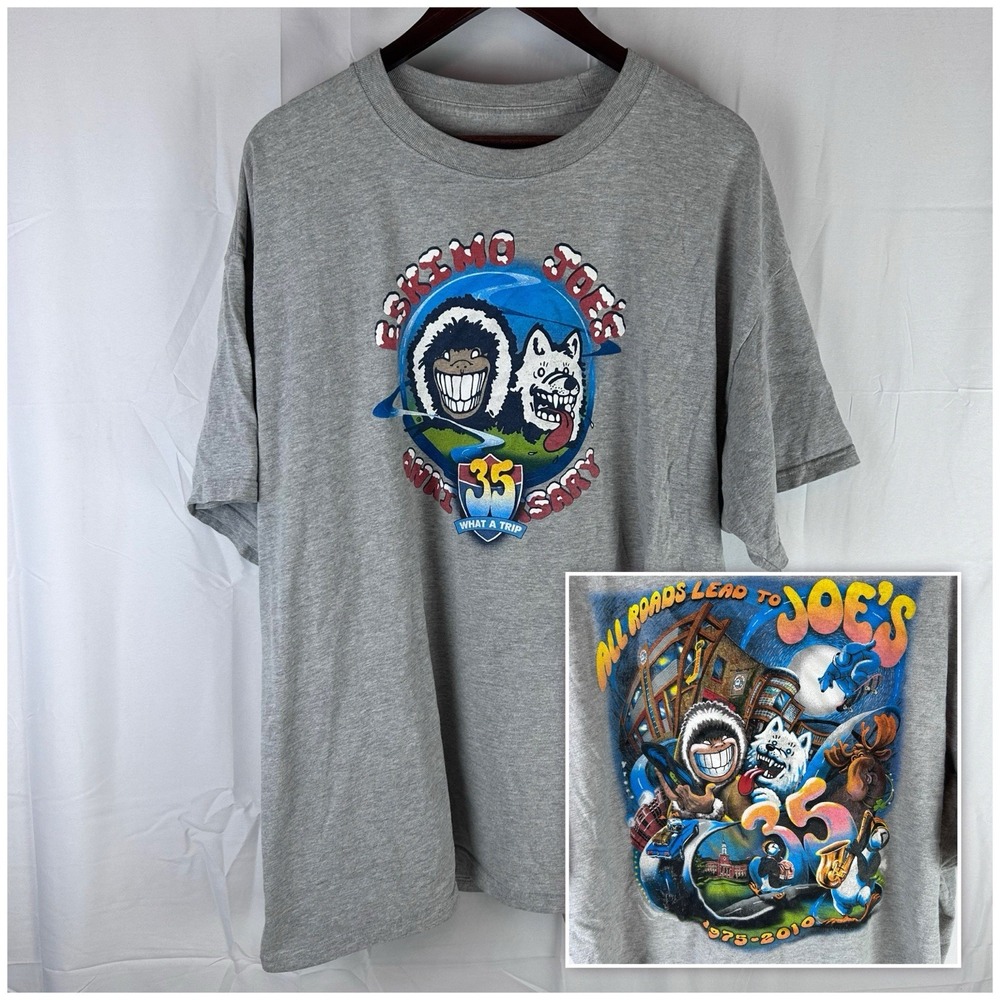 Eskimo Joe's 35th Anniversary‎ 2XL T Shirt Gray 2010 Double Sided
